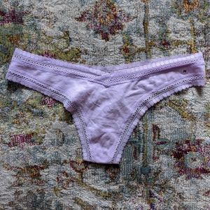 Aerie Lavender Lace Thong